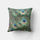 孔雀の目の広いSpreed クッション (裏面)
