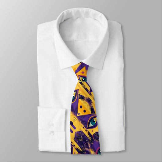孔雀の目を鮮やかに強調 ネクタイ (タイ)