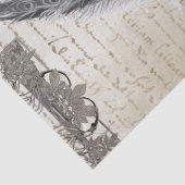 孔雀の短命なもののコラージュ 薄葉紙 (詳細)