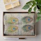 孔雀の短命なもののComplimentry Decoupageの紙 薄葉紙 (ギフト)