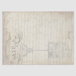 孔雀の短命なもののDecoupageの友達の紙 薄葉紙