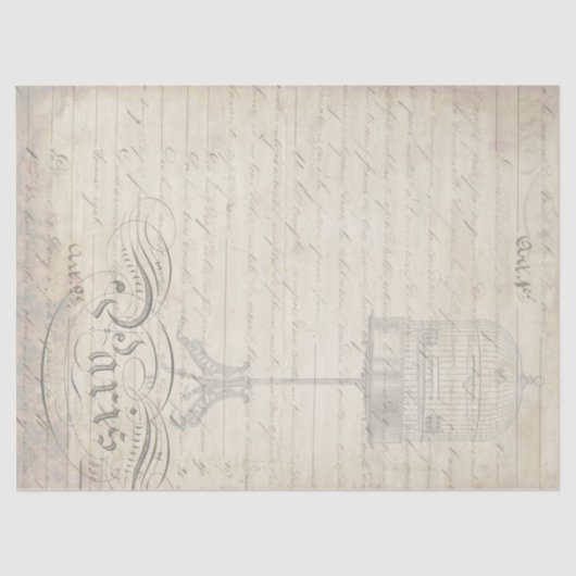 孔雀の短命なもののDecoupageの友達の紙 薄葉紙 (正面)