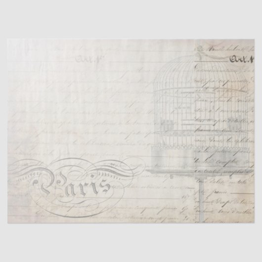 孔雀の短命なもののDecoupageの友達の紙 薄葉紙 (正面)