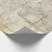 孔雀の短命なもののDecoupageの紙 ラッピングペーパー (角)