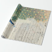 孔雀の短命なもののDecoupageの紙 ラッピングペーパー (アンロールド)