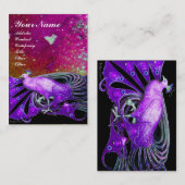 孔雀の紫 名刺 (正面/裏面)