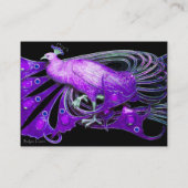 孔雀の紫 名刺 (裏面)