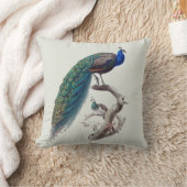 孔雀の組の自然史の屋内枕R 16x16 クッション (ブランケット)