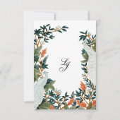 孔雀の絵 セーブザデート (裏面)