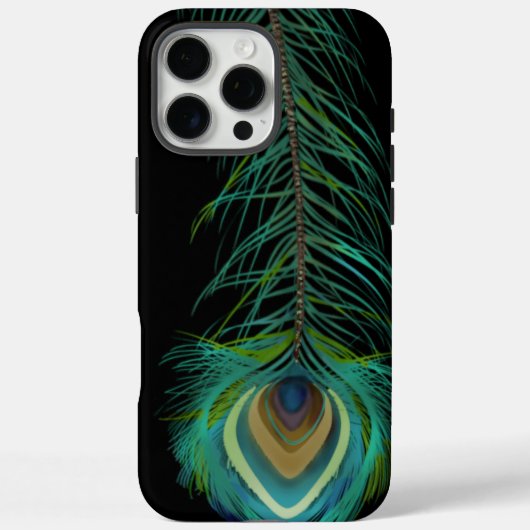 孔雀の羽あなたが選択した背景色 Case-Mate iPhoneケース (裏面)