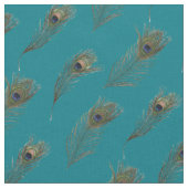 孔雀の羽かわいらし ファブリック (クローズアップ)