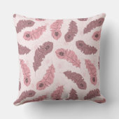 孔雀の羽が付いているパターン クッション (裏面)