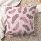 孔雀の羽が付いているパターン クッション (ブランケット)