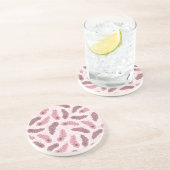 孔雀の羽が付いているパターン コースター (側面)