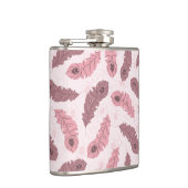 孔雀の羽が付いているパターン フラスク (右)