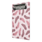 孔雀の羽が付いているパターン ミニクリップボード (アングル2)