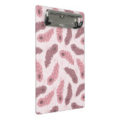 孔雀の羽が付いているパターン ミニクリップボード (アングル)