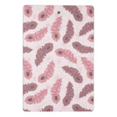 孔雀の羽が付いているパターン ミニクリップボード (裏面)