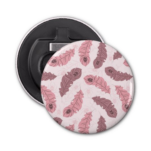 孔雀の羽が付いているパターン 栓抜き (正面)