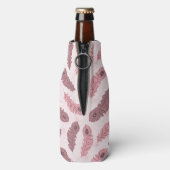 孔雀の羽で模様を描く ボトルクーラー (ボトル裏面)