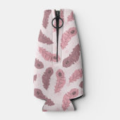 孔雀の羽で模様を描く ボトルクーラー (裏面)