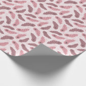 孔雀の羽で模様を描く ラッピングペーパー (角)