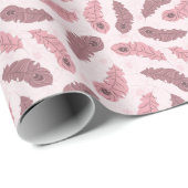 孔雀の羽で模様を描く ラッピングペーパー (ロールコーナー)