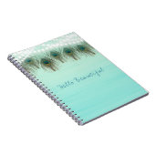 孔雀の羽とストリングラ素朴イト ノートブック (右側)