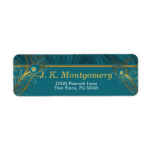 孔雀の羽とティール（緑がかった色）と金ゴールド