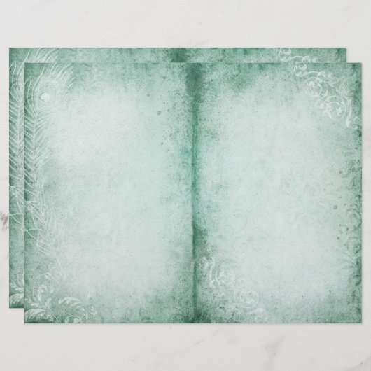 孔雀の羽と繁栄のジャーナルのページ (正面/裏面)