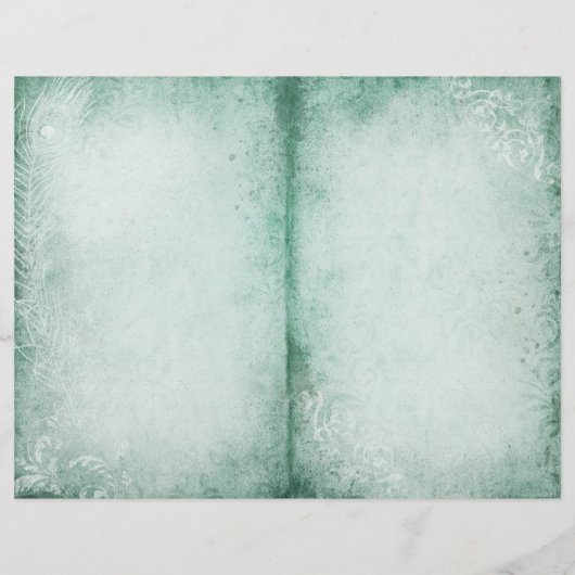 孔雀の羽と繁栄のジャーナルのページ (裏面)