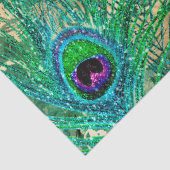 孔雀の羽と蝶のデコパージュ 薄葉紙 (詳細)