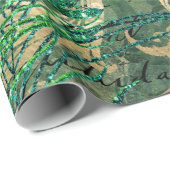 孔雀の羽と蝶 ラッピングペーパー (ロールコーナー)