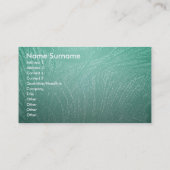 孔雀の羽のエレガント名刺 名刺 (裏面)