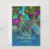 孔雀の羽のクリスマスの装飾 (正面)