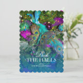 孔雀の羽のクリスマスの装飾 (スタンド正面)