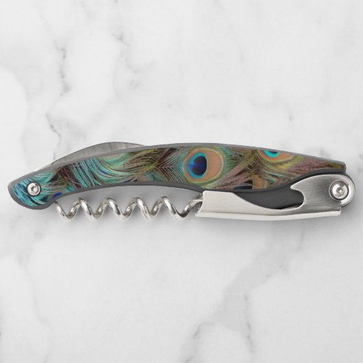 孔雀の羽のコルク ソムリエナイフ (裏面)