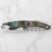 孔雀の羽のコルク ソムリエナイフ (正面)