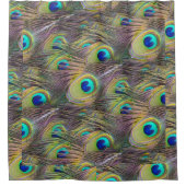 孔雀の羽のシャワーカーテン シャワーカーテン (正面)