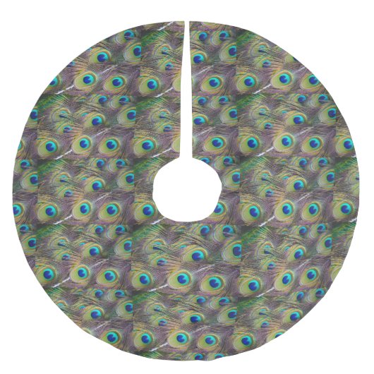 孔雀の羽のツリースカート ブラッシュドポリエステルツリースカート (正面)