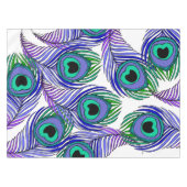 孔雀の羽のテーブルクロス、巨大な孔雀の羽 テーブルクロス (正面(横))