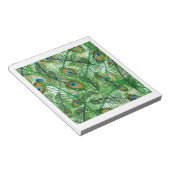 孔雀の羽のパターン ノートパッド (アングル)