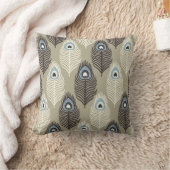 孔雀の羽のパターン、ヴィンテージスタイル。 クッション (ブランケット)