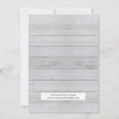 孔雀の羽のブライダルシャワーのブランチの招待状 招待状 (裏面)