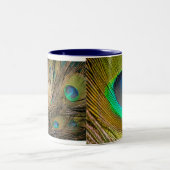 孔雀の羽のマグ ツートーンマグカップ (中央)