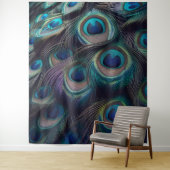 孔雀の羽のモチーフクローズアップ タペストリー (インサイチュ)