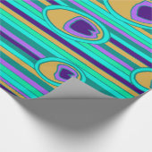 孔雀の羽の包装紙 ラッピングペーパー (角)