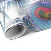 孔雀の羽の包装紙 ラッピングペーパー (ロールコーナー)