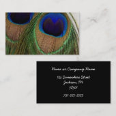 孔雀の羽の名刺 名刺 (正面/裏面)