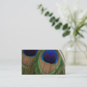 孔雀の羽の名刺 名刺 (スタンド正面)
